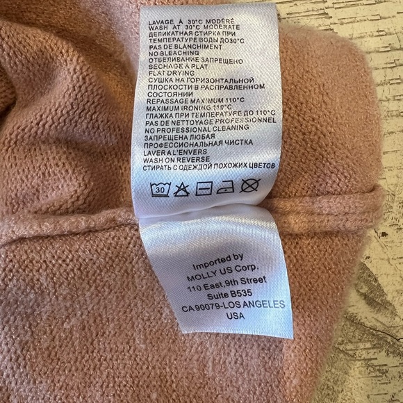 Molly Bracken Medium/Large Sweater Poncho with Pearl Beads - Picture 5 of 5